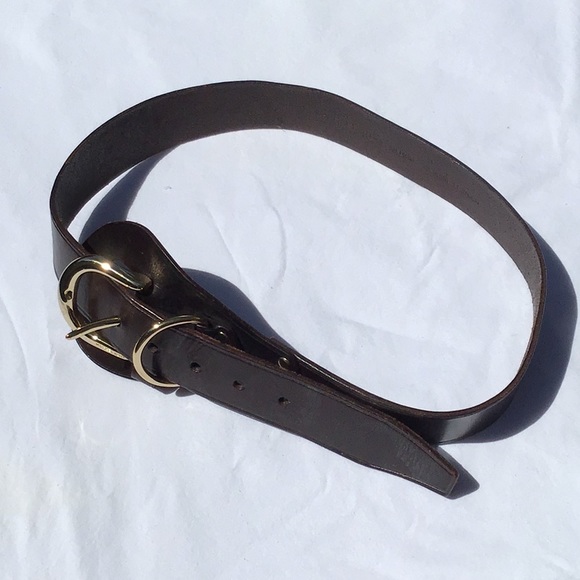 Michael Kors Accessories - Michael Kors Genuine Leather Belt Gold Tone Clasp